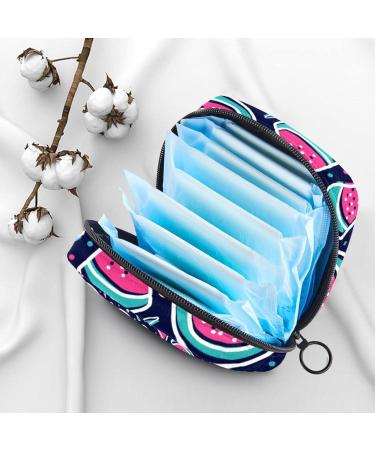 Colorful Watermelon-Disc Storage Bags for Women | Portable Menstrual Cup & Pads | Stylish Zip Bags for Teens & Girls - Buy Online on GoSupps.com