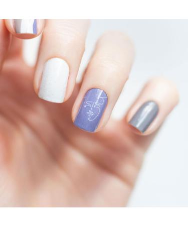 Avoa Beauty Nail Film - Face It | Blue White Beige Nail Art Design | 16 Long-Lasting Self-Adhesive Wraps - Shop Internationally! - Buy Online on GoSupps.com