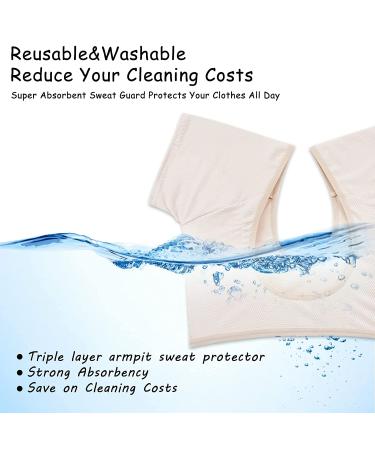 Sweatproof Underarm Sweat Vest for Women - Breathable Armpit Sweat Guard - Washable Armpit Shields - Skin Color, Medium (1 Pack) - Buy Online on GoSupps.com