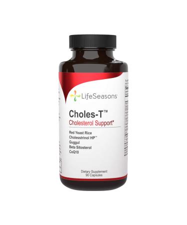 Life Seasons - Choles-T - Natural Cholesterol Support Supplement - Aids in Heart and Liver Health - Contains Red Yeast Rice - 90 Capsules 90 Count (Pack of 1)