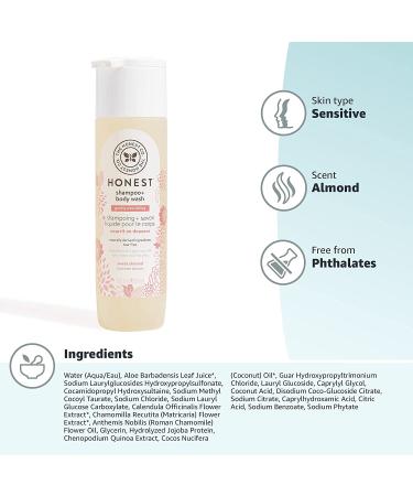 Buy Honest Company Gently Nourishing Shampoo & Body Wash - Sweet Almond 10 oz - Buy Online on GoSupps.com