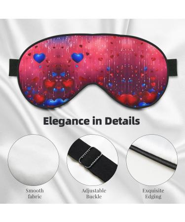 Abstract Heart Print Unisex Sleep Mask | Double-Sided Eye Mask for Sound Sleep & Skin Care - Shop Now - Buy Online on GoSupps.com