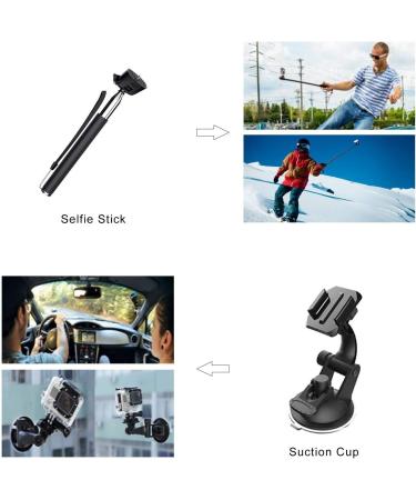 Kuptone 65-in-1 Action Camera Accessories Kit for GoPro, Insta360, AKASO, DJI - Hero 11, 10, 9, 8, 7, 6, 5, 4 - Complete Bundle - Buy Online on GoSupps.com