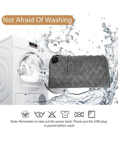 Fdit Electric Heating Pad - Adjustable Temperature Foldable USB Heating Blanket Soft PET Cotton for Fast Relief - Buy Online on GoSupps.com