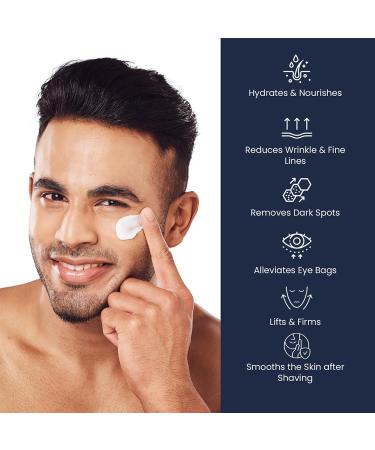 Cr me pour le visage 6 en 1 pour homme - Cr me hydratante naturelle - R duit les rides les taches fonc es et les poches sous les yeux (1) - Buy Online on GoSupps.com