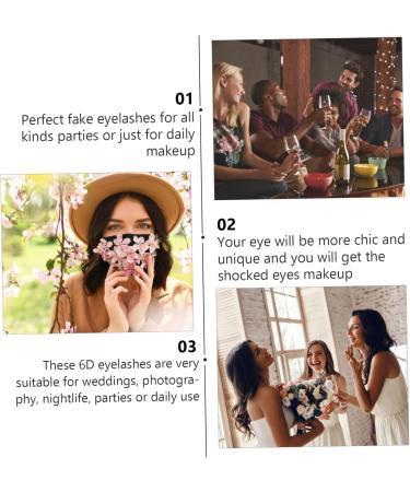 FRCOLOR 5 Pairs False Eyelashes Eyelash Handmade Eyelashes makeup eyelashes Faux Dramatic Eyelashes elf eyelashes False Eye Lashes artificial eyelashes artificial fiber slim 3d tool - Buy Online on GoSupps.com