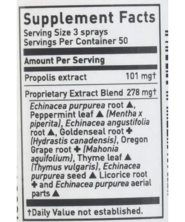 Echinacea Goldenseal Propolis Throat Spray by Gaia Herbs - 1 fl oz (30 ml) | Immune Support - Buy Online on GoSupps.com