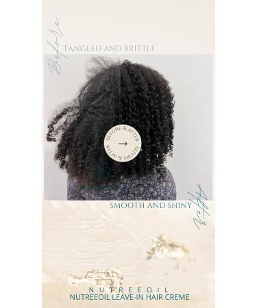 Nutreeoil Leave-in Hair Cream for Kids & Babies 200ml | Curls & Smooth Hair | Cacay Oil Vitamin E | Anti-Frizz & Intensive Moisture | Vegan & Gentle Formula - Buy Online on GoSupps.com