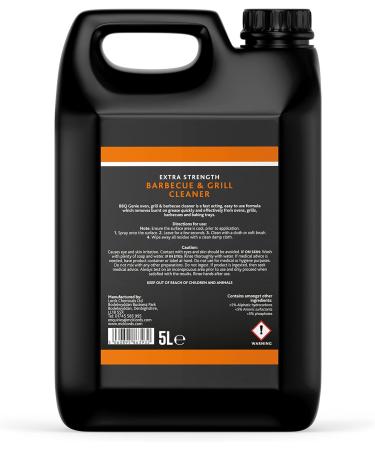 McKLords BBQ Genie Grill Cleaner - Barbecue Extra Strength Degreaser | Cuts Through Grease and Grime | Tackles Burnt On Food - 5 Litre Clear - Buy Online on GoSupps.com