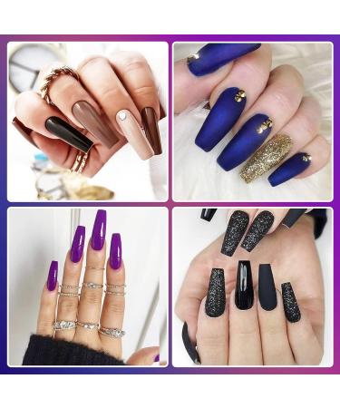 Easkep Clear Coffin Fake Nails - 600Pcs XL Long Ballerina Full Cover Press On Nails with Box | 10 Sizes Acrylic False Nail Tips for Nail Art - Buy Online on GoSupps.com