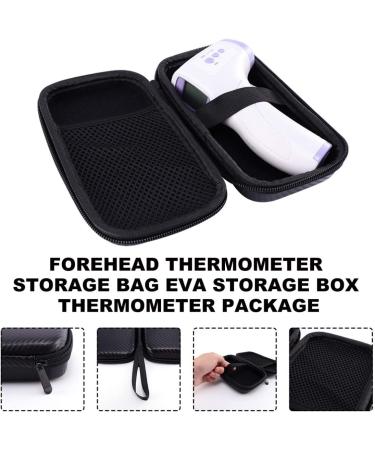 Milist Forehead Thermometer Hard Shell Case - Travel Storage Bag for Home & Outdoors (Black) | Durable & Compact Design - Buy Online on GoSupps.com
