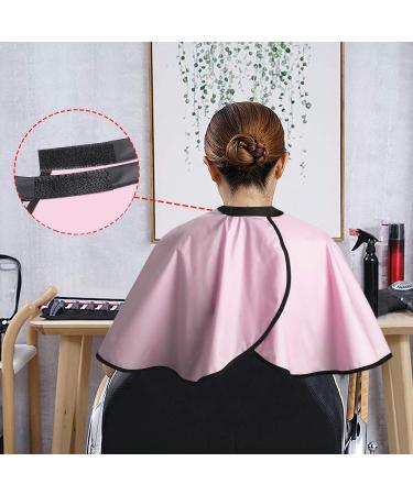 Noverlife Pink Shortie Makeup & Beard Shaving Cape | Salon Styling Bib for Barber & Beautician - Buy Online on GoSupps.com