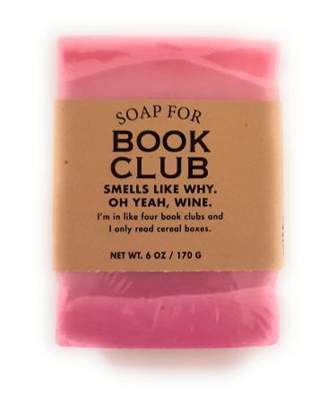 Humorous Wine Scented Handmade Hand And Body Soap For Book Club 6oz Pink Color