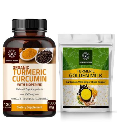 Turmeric Curcumin Capsules and Trumeric Golden Milk