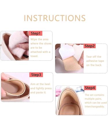 6 Pairs of Self-Adhesive Heel Cushions for High Heels - Ultimate Heel Protection & Comfort (Black Skin) - Buy Online on GoSupps.com