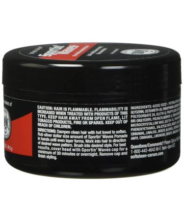 Soft Sheen Sportin Waves Gel Pomade 3.5oz (2 Pack) - Perfect for Sleek Waves & International Shipping - Buy Online on GoSupps.com