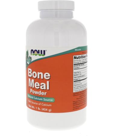 Now Foods Bone Meal Powder 16 oz - Natural Calcium Supplement - Buy Online on GoSupps.com