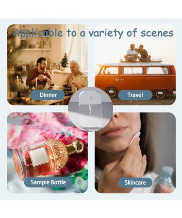 Roucerlin 6 Pcs Clear Empty Card Mini Fine Mist Spray Bottles Refillable Travel Misting Spray Bottles Portable Water Mist Bottle Sprayer Perfume Atomizer Containers for Face Hair (1.69 Oz & 1.28 Oz) - Buy Online on GoSupps.com