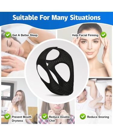 Buy Sno-Stopper Anti Snoring Chin Strap - Adjustable Breathable Headband for Men & Women | Effective Snoring Solution for Better Sleep - Buy Online on GoSupps.com