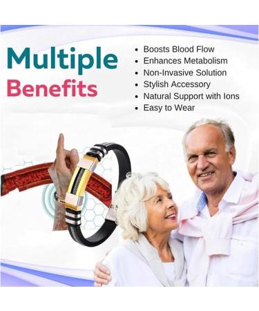 Shop AQWAL OVEAULDGO APUS ION Therapeutic Lymph Node Titan Bracelet Pro - 3PCs for Blood Pressure Support - Buy Online on GoSupps.com