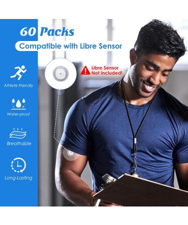 Buy Youshares 60 Waterproof Plasters for Freestyle Libre 1 & 2 | Skin-Friendly Breathable Transparent for Swimming & Bathing - Buy Online on GoSupps.com