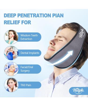 Hilph K hlpad for Wisdom Teeth | Adjustable Cooling Compress & Pillow for TMJ Pain Relief | Gray Coolpack - Buy Online on GoSupps.com