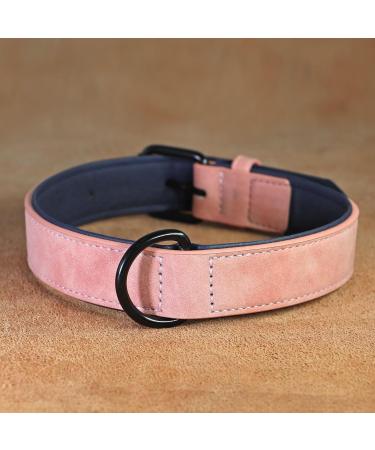 Didog Soft Padded Leather Dog Collar - Adjustable Durable Pink for All Sizes (XL: 40-50 cm) - Buy Online on GoSupps.com