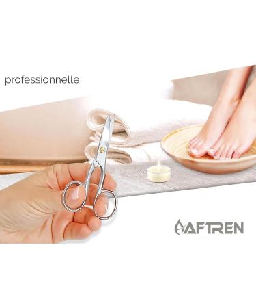 Micro Teeth Nail Scissors Stainless Steel Manicure and Pedicure Scissors with Slightly Curved Cutting Surface Extra Sharp for Precisely Trimming Strong Nails - Buy Online on GoSupps.com