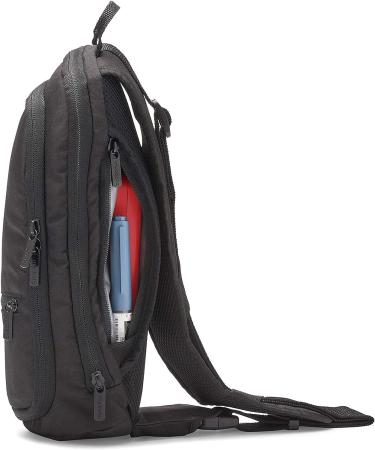 Myabetic Jay Diabetes Sling for Glucose Monitoring System, Insulin Pens, Vials & Glucagon with Insulation Section - Black - Buy Online on GoSupps.com