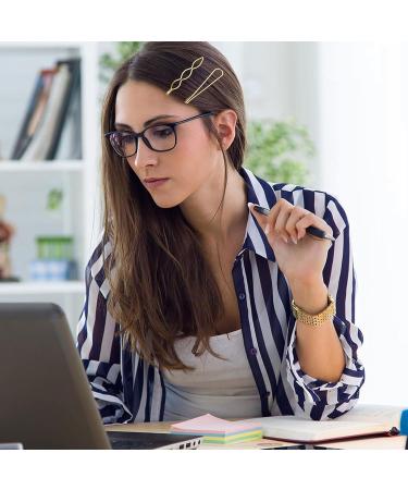 80 Pcs Geometric Minimalist Gold Hair Pins Set - Bobby Hair Barrettes for Girls and Women - Buy Online on GoSupps.com