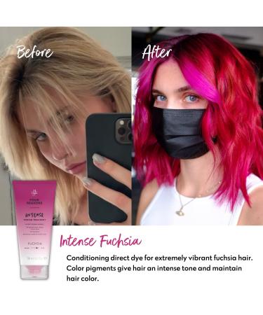 Four Reasons Intensive Toning Treatment Fuchsia - Semi-Permanent Direct Dye Hair Color for Vibrant Results | 200 ML - Ideal for Lightened & Colored Hair - Buy Online on GoSupps.com
