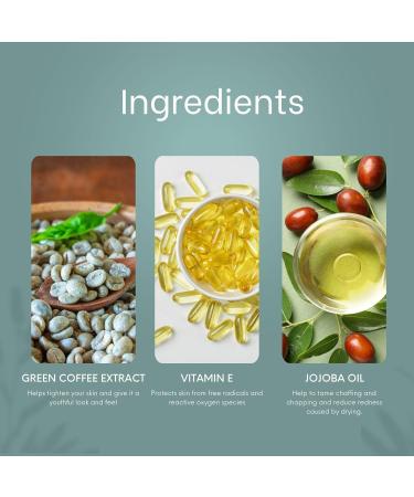 Green Caffine 100 g Face Scrub Tan Brightening & Revitalizing Gentle Exfoliation Smooth and Clear Complexation Dead Skin Blackhead & Whitehead Removal Suitable for All Skin-Women and Men - Buy Online on GoSupps.com