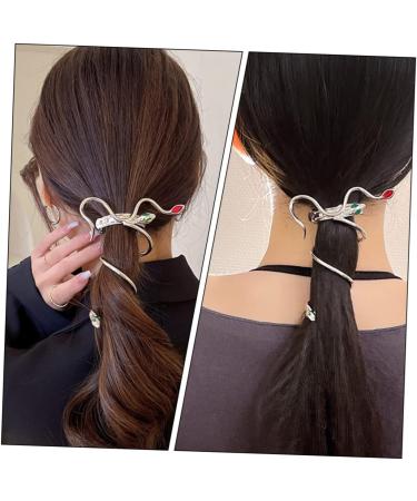 FOMIYES Snake Hairpin Hair Clips Ponytail Holder Clip Teeth Claw Clip Hair Accessories for Women Claw Ponytail Holder Ponytail Hair Clip Tiaras for Women Miss Temperament Metal Claw Needle - Buy Online on GoSupps.com