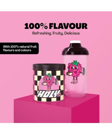 HOLY Iced Tea Raspberry x Vanilla | 50 portions with antioxidants & superfoods | Sugar-free iced tea with Relax formula | Vegan with 100% natural fruit flavours Raspberry x Vanilla 350 g (Pack of 1) - Buy Online on GoSupps.com