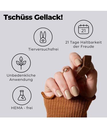 Original Miss Sophie UV Gel Nail Foils - Dark Chocolate Soft Touch Stripes for Finger & Toenails | International Shipping Available - Buy Online on GoSupps.com