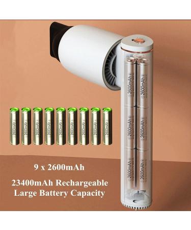 Lightweight Cordless Hair Dryer Portable Cordless Blow Dryer w/Hot & Cold Wind Low Heat Air Rechargeable Small Blow Dryer for Travel School Pet Care Painting Drying Tools - Buy Online on GoSupps.com