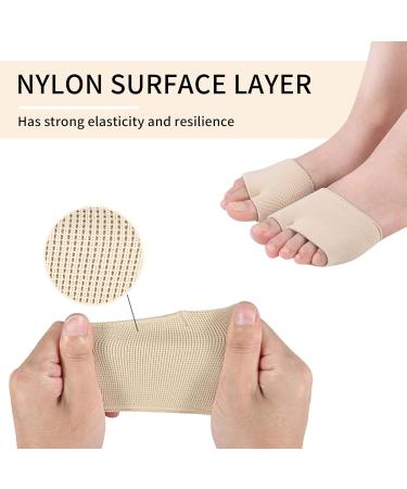 Buy 2 Pairs Metatarsal Pads for Men & Women - Gel Cushions for Foot Pain Relief - Forefoot Health Care Sleeves (Black & Beige) - International Shipping Available - Buy Online on GoSupps.com