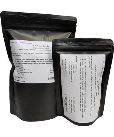 Organic Cat Grass Seeds Non-GMO A Mixture of Wheat Oats and Barley (350g) 350 g (Pack of 1) - Buy Online on GoSupps.com