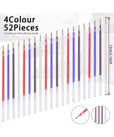 8 Pieces Heat Erasable Pens for Fabric with 52 Refills Fabric Marking Pens  Fabric Markers for Quilting Sewing DIY Dressmaking Fabrics Tailors Chalk  (60)
