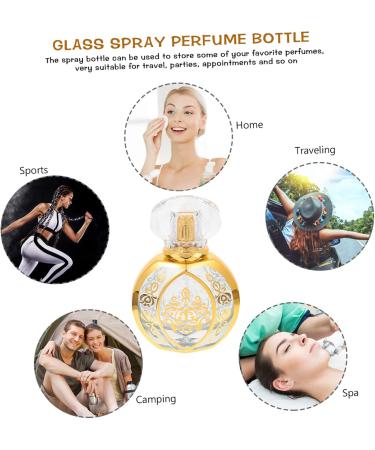 Beaupretty perfume bottle cosmetic travel containers travel perfume terrariums glass travel containers refillable fragrance Glass Sub Bottle Perfume Empty Bottle Glass Spray Bottle liquid - Buy Online on GoSupps.com