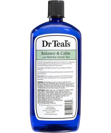 Dr Teal's Matcha Green Tea Foaming Bath - Pack of 3 34 Oz ea - Antioxidant Rich Formula for Balanced Skin and Calm Mind - Relieve Stress and Sore Muscles with Long Lasting Bubbles - Buy Online on GoSupps.com