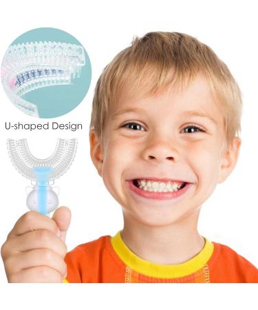 U-Shaped Toothbrush Cute 360 Oral Teeth Cleaning Baby Silicone Toothbrush Brush Cleaning and Care Convenient Toothbrush Oral - Buy Online on GoSupps.com