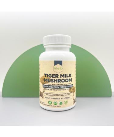 Tiger Milk Mushroom Supplement (Lignosus Rhinocerus) 60 Capsules | Supports Lungs & Respiratory Health - Herbal Extract - Non-GMO Vegan Organic | 60 Servings