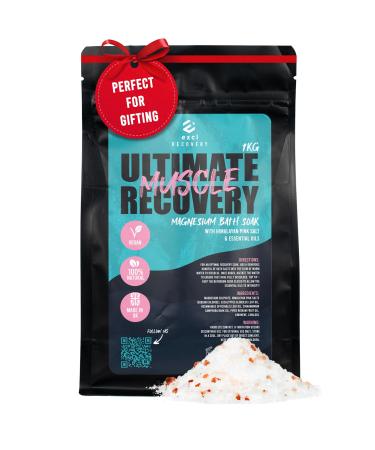 1kg Ultimate Muscle Recovery Epsom Salts with Essential Oils | Bath Salts for Relax Therapy | Bath Salts Muscle Soak | Bath Salts for Women | Bath Salts for Men