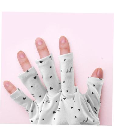 FOMIYES 6 Pairs Nail Gloves Mittens Manicure Dryer Gloves Manicure Accessories Nail Dryer Glove Gloves Nail Gloves Nail Art Gel Hand White Protector Polyester Women's - Buy Online on GoSupps.com