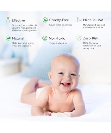 SoCal Suds & Company Natural & Organic Baby Cream | Gentle Moisturizer for Sensitive Skin | Aloe & Coconut Nourishing Hydration | Unscented 4oz - Buy Online on GoSupps.com