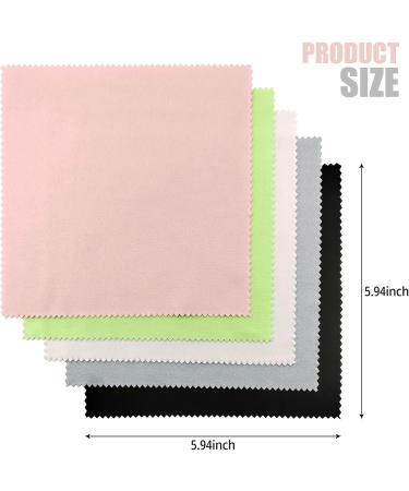 5 Pack Microfiber Cleaning Cloths - Multi-Color Lens & Screen Cleaning for Eyeglasses Cell Phones Cameras | Best Quality & International Shipping - Buy Online on GoSupps.com