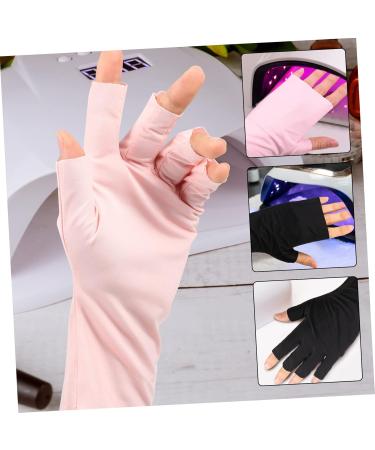 POPETPOP 4 Pairs Nail Gloves Manicure Gloves Protection Anti Uv Gloves Uv Rays Gloves Anti Fingerless Gloves Black Fingerless Gloves Women Nail Art Gloves Nylon Outdoor - Buy Online on GoSupps.com