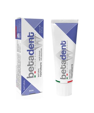 BETADENT Betadent DENTIFRICIO NATURAL Disinfectant Antiplaque Soothing and Refreshing Action Strengthens Gums Gentle Formula with Natural Plant Extracts - Maxi Format 100 ml