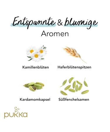 Buy Pukka Organic Herbal Tea Relax - Chamomile Cardamom & Fennel | Pack of 4 (80 Tea Bags) - Natural Calm & Relaxation - Buy Online on GoSupps.com
